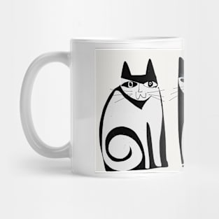 Black and white Cats Mug